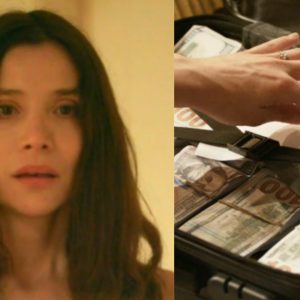 Martita con el dinero que le dejó Chico Olmedo