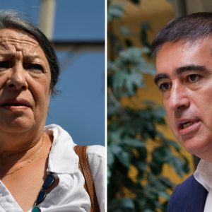 Mario Desbordes y Consuelo Contreras, directora del INDH